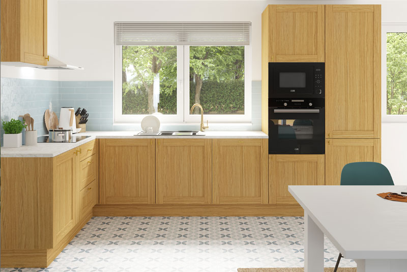 Modèle de cuisine Ilona chêne massif - Brico Dépôt