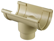 Naissance centrale et support en PVC, sortie Ø 100 cm en couleur sable - Brico Dépôt