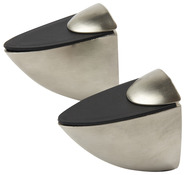 Lot de 2 équerres pour tablette 0-19mm nickel - GoodHome - Brico Dépôt