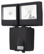 Projecteur noir à détection 2 têtes "colwood " - Marque BLOOMA - Brico Dépôt