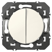 Interrupteur double va-et-vient 10A "Dooxie" blanc - Legrand - Brico Dépôt
