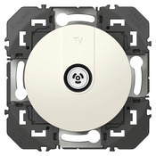 Prise TV mâle étoile blindée "Dooxie" blanc - Legrand - Brico Dépôt