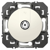 Prise TV type F blindée "Dooxie" blanc - Legrand - Brico Dépôt