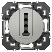 Prise téléphone en T "Dooxie" aluminium - Legrand - Brico Dépôt