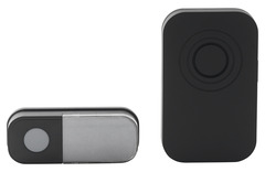 Carillon + Sonnette enfichable noirs "Liam" - Blyss - Brico Dépôt