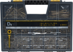 Assortiment vis agglo 2 000 pièces - Diall - Brico Dépôt