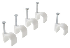 Lot de 100 attaches câble Ø 8/9 mm blanc - Diall - Brico Dépôt