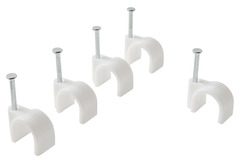 Lot de 100 attaches câble Ø 10/11 mm blanc - Diall - Brico Dépôt