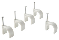 Lot de 15 attaches câble Ø 16/20 mm blanc - Brico Dépôt