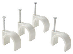 Lot de 50 attaches câble Ø 16/20 mm blanc - Brico Dépôt