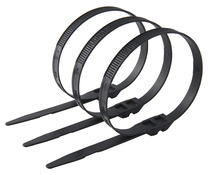 Lot de 100 colliers de fixation noir 9 x 370 mm - Schneider Electric - Brico Dépôt