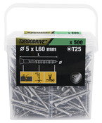 Vis à bois inox A2 5 x 60 mm 500 pièces - Diall - Brico Dépôt
