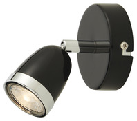 Spot 1 lumière apheliotes noir gu10 (guib1rb) - Colours - Brico Dépôt