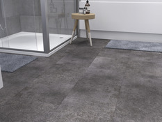 Dalle PVC à clipser Bachata Gris L. 61 x l. 30,5 cm - GoodHome - Brico Dépôt