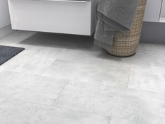 Dalle PVC à clipser Jazy Gris Clair L. 30,5 x l. 61 cm - GoodHome - Brico Dépôt