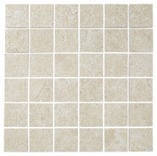 Mosaïque "Soft Lime Stone Warm" beige - l. 30 x L. 30 cm - Carreaux 5 x 5 cm - Colours - Brico Dépôt