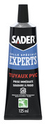 Colle raccords et tuyaux PVC – Tube de 125ml - Sader - Brico Dépôt
