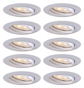 Lot de 10 spots GU10 orientables - Blanc - DLRA200W10 - Brico Dépôt