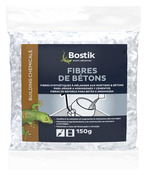 Fibres de béton à mélanger avec le ciment - sachet de 150 g - Bostik - Brico Dépôt