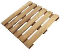 Dalle en bois marron 40 x 40 cm "Adige" - Marque BLOOMA - Brico Dépôt