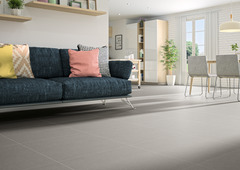 Carrelage de sol intérieur "Textile" gris clair - l. 60 x L. 60 cm - Colours - Brico Dépôt