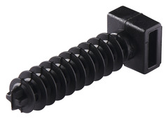 Lot de 100 embases à cheville noir - Ø 9 mm - Brico Dépôt