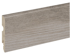 Plinthe décor imitation chêne gris brut nervuré L. 220 x - H. 8 cm x Ép. 13 mm - GoodHome - Brico Dépôt