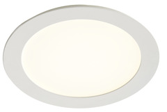 Spot à encastrer extra plat rond led intégrée "Octave" blanc - Ø 17 cm - Colours - Brico Dépôt
