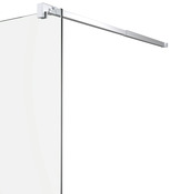 Paroi de douche à l'italienne Walk-In "Beloya" l.100 cm en verre transparent - GoodHome - Brico Dépôt