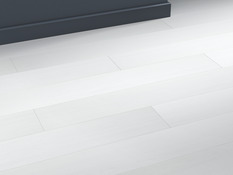 Lame PVC à clipser "Bachata" - Blanc - L. 122 x l. 15 cm - GoodHome - Brico Dépôt