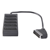 Bloc 5 prises péritel avec cordon péritel mâle - Blyss - Brico Dépôt