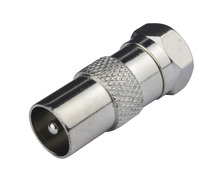 Connecteur coaxial 9,5 mm M / M type F - Blyss - Brico Dépôt