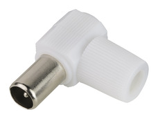 Fiche TV coudée coaxial 9,5 mm mâle - Blyss - Brico Dépôt