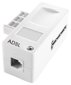 Filtre ADSL mâle T - 1 femelle rJ11 - Avidsen - Brico Dépôt