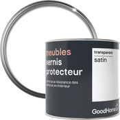 Vernis meubles transparent satin 0,5 L - GoodHome - Brico Dépôt