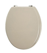 Abattant wc en bois moulé "Palmi" - Taupe - GoodHome - Brico Dépôt