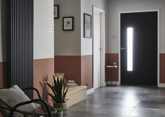 Carrelage de sol intérieur "Konkrete" gris anthracite - l. 61,6 x L. 61,6 cm - Colours - Brico Dépôt