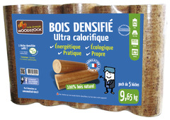 Lot de 5 bûches bois densifié - 9,65 Kg
 - Brico Dépôt