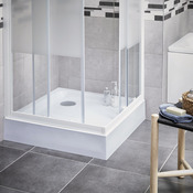 Receveur de douche carré 80 x 80 cm acrylique - Brico Dépôt