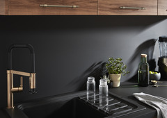 Crédence réversible noir / blanc - l.200 x H.60 cm ep 3 mm - Cooke and Lewis - Brico Dépôt