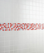 Mosaïque mix rouge/gris - l. 30 x L. 30 cm - Brico Dépôt