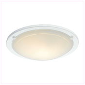 Plafonnier blanc rond "Hubaa" Ø29 cm - Colours - Brico Dépôt