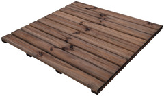 Dalle en bois "Benoue" coloris brun - 100 x 100 cm. Ép. 40 mm - Marque BLOOMA - Brico Dépôt