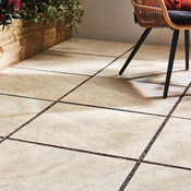 Carrelage de sol extérieur "Quartzite" gris - l. 60 x L. 60 cm - GoodHome - Brico Dépôt