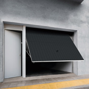 Porte de garage basculante manuelle H. 200 cm l. 240 cm grise - GoodHome - Brico Dépôt