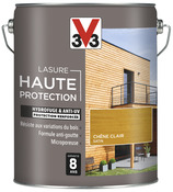 Lasure bois extérieur ton chêne clair satin 5 L - V33 - Brico Dépôt