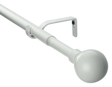 Kit barre à rideau extensible embout boule Anafi 200/330 cm - GoodHome - Brico Dépôt