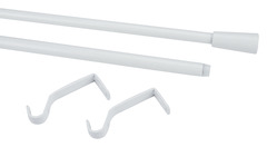 Kit barre à rideau extensible embout cône Anafi 120/210 cm - GoodHome - Brico Dépôt