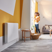 Radiateur électrique à inertie sèche Iriya blanc 1500 W - GoodHome - Brico Dépôt