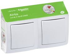 Lot de 2 va-et-vient Alréa   - Schneider Electric - Brico Dépôt